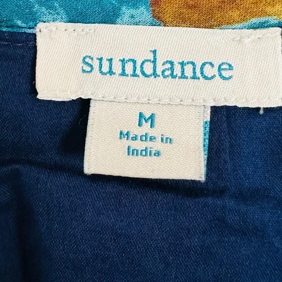 Sundance Baby Doll Dress Tiered Sleeveless Boho Floral Sleeveless - Picture 9 of 10